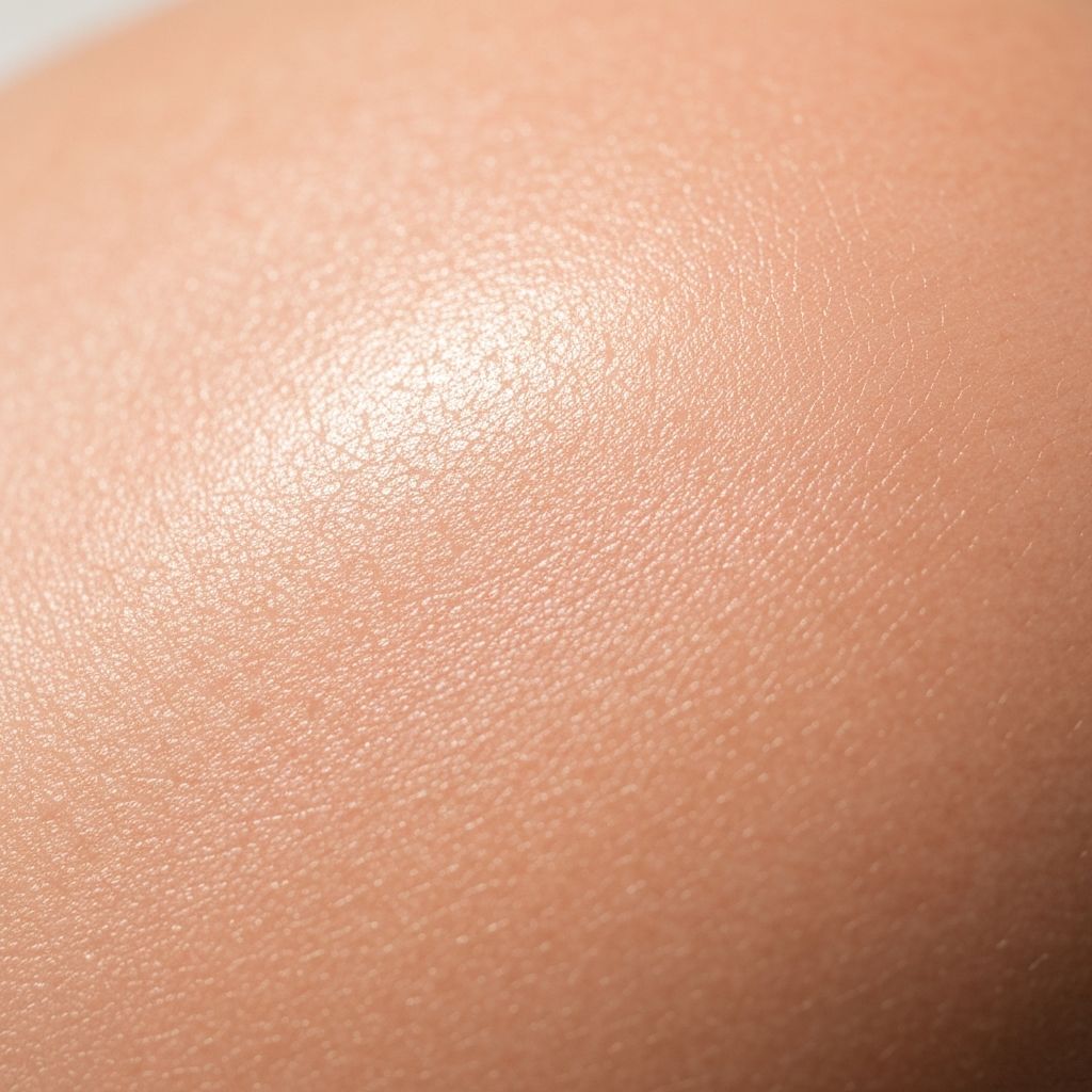 Gesunde hydratisierte Hautstruktur